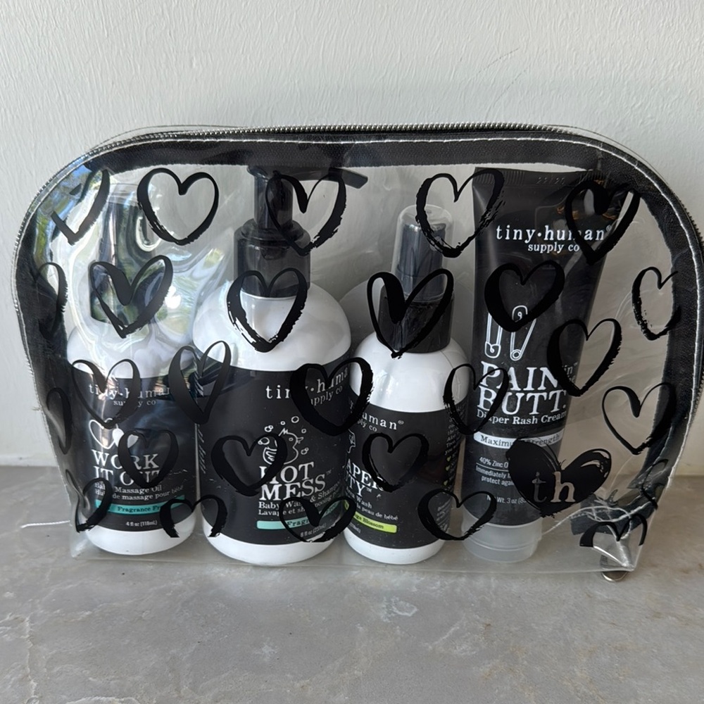 Tiny human gift set NEW MAMA BABY silver black white